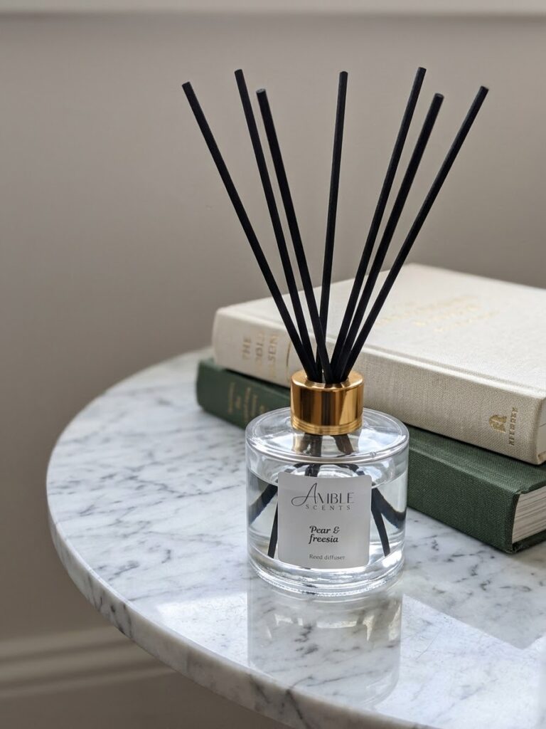pear and fressia reed diffuser